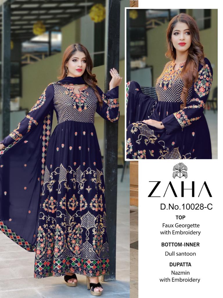 ZAHA 10028 C PAKISTANI SALWAR KAMEEZ WHOLESALER