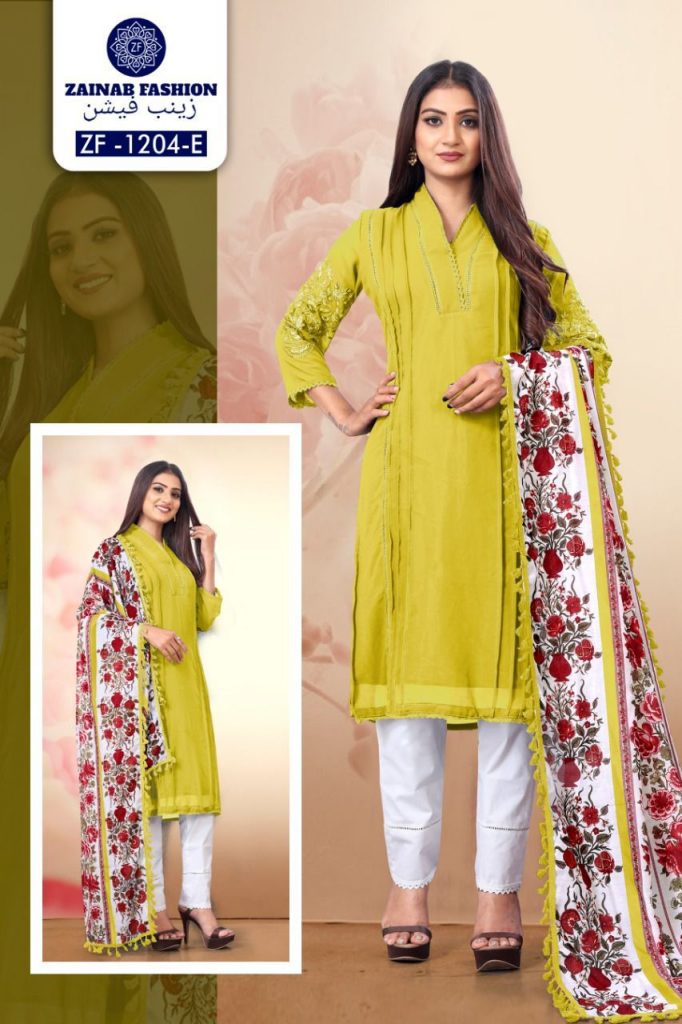 ZAINAB FASHION ZF 1204 E READYMADE TUNIC COLLECTION