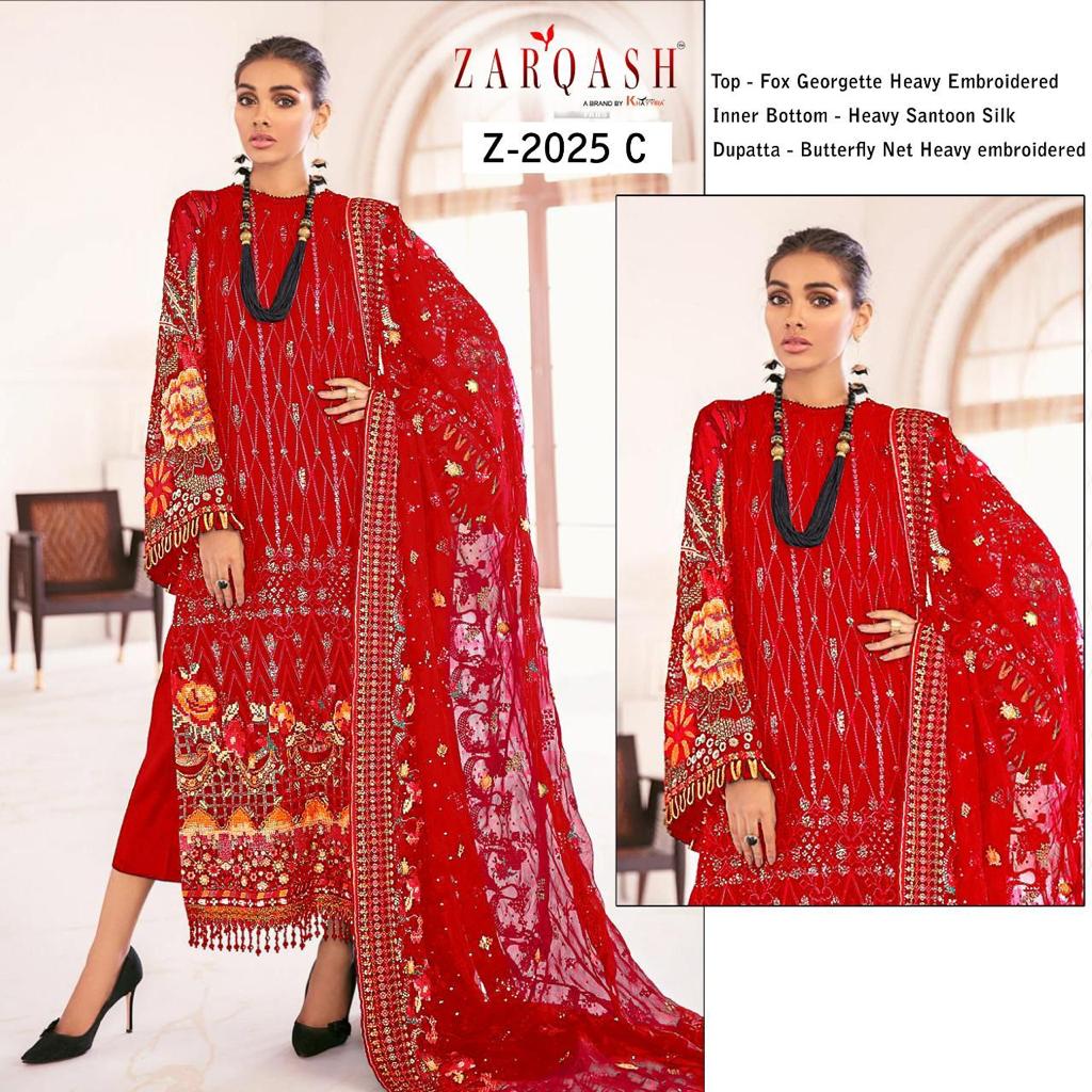 ZARQASH 2025 C PAKISTANI SALWAR KAMEEZ WHOLESALER