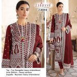 ZARQASH Z 2054 B QALAMKAR SALWAR KAMEEZ WHOLESALER