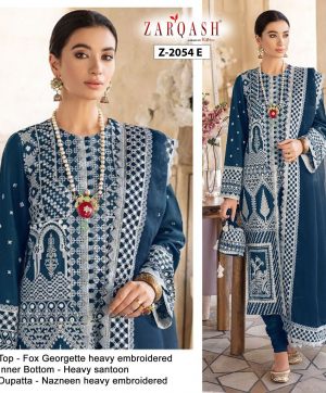 ZARQASH Z 2054 E QALAMKAR SALWAR KAMEEZ WHOLESALER