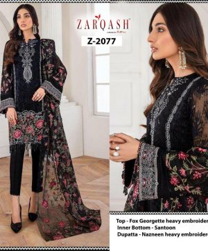 ZARQASH Z 2077 PAKISTANI SALWAR KAMEEZ WHOLESALER