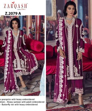 ZARQASH Z 2079 A PAKISTANI SALWAR KAMEEZ WHOLESALER