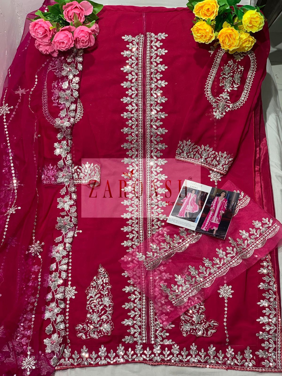 ZARQASH Z 2079 C PAKISTANI SALWAR KAMEEZ WHOLESALER