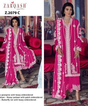 ZARQASH Z 2079 C PAKISTANI SALWAR KAMEEZ WHOLESALER