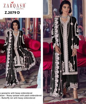 ZARQASH Z 2079 D PAKISTANI SALWAR KAMEEZ WHOLESALER