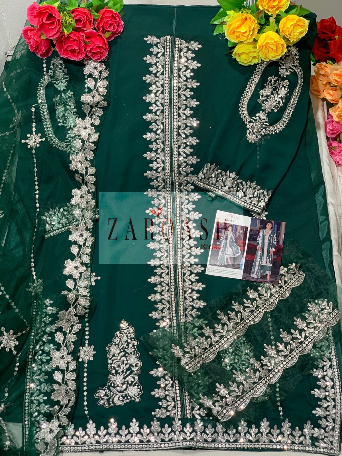 ZARQASH Z 2079 E PAKISTANI SALWAR KAMEEZ WHOLESALER