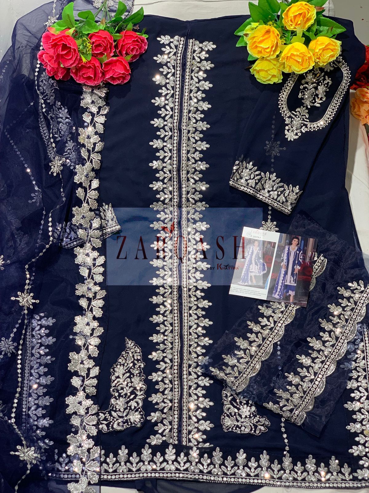 ZARQASH Z 2079 F PAKISTANI SALWAR KAMEEZ WHOLESALER