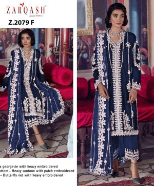 ZARQASH Z 2079 F PAKISTANI SALWAR KAMEEZ WHOLESALER