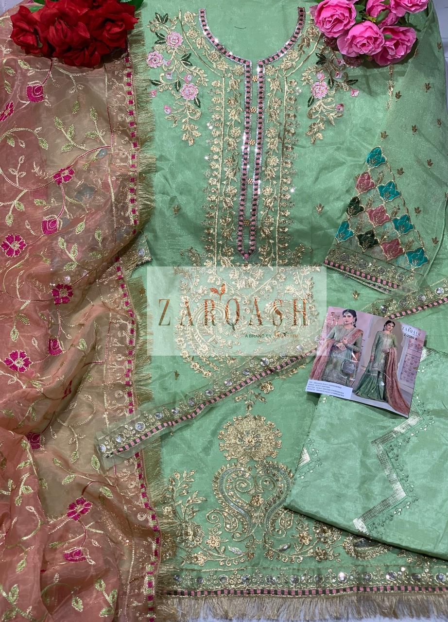 ZARQASH Z 2080 A MARIYA B VOL 2 SALWAR KAMEEZ WHOLESALER