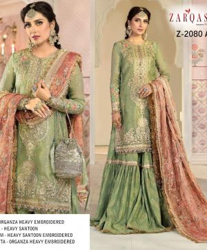 ZARQASH Z 2080 A MARIYA B VOL 2 SALWAR KAMEEZ WHOLESALER