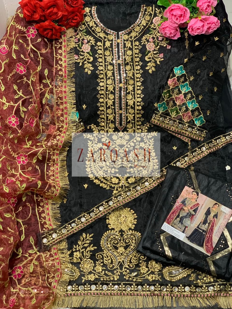 ZARQASH Z 2080 C MARIYA B VOL 2 SALWAR KAMEEZ WHOLESALER