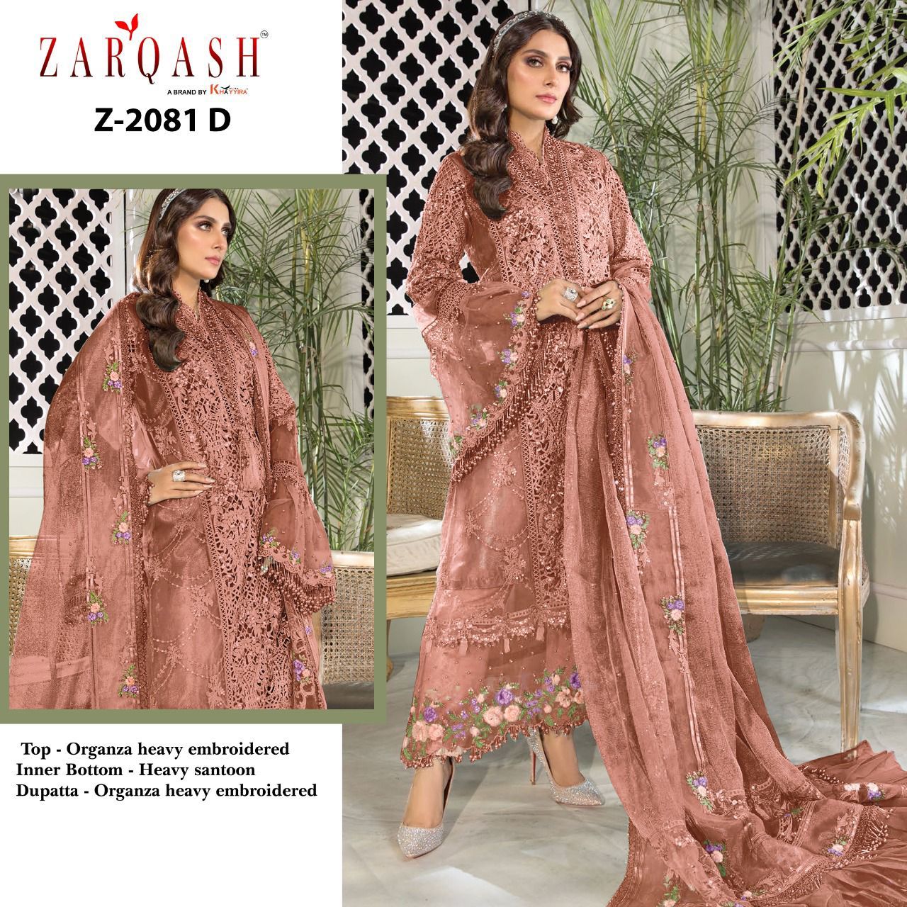 ZARQASH Z 2081 D MARIA B HERITAGE SALWAR KAMEEZ WHOLESALER