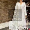 ZIAAZ DESIGNS NOOR WHITE AND BLACK SALWAR KAMEEZ WHOLESALER