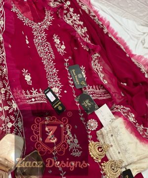 ZIAAZ DESIGNS RAANI PINK MIRROR SALWAR KAMEEZ WHOLESALER