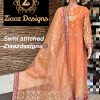 ZIAAZ Z SERIES HIT PAKISTANI PEACH GOWNS WHOLESALER