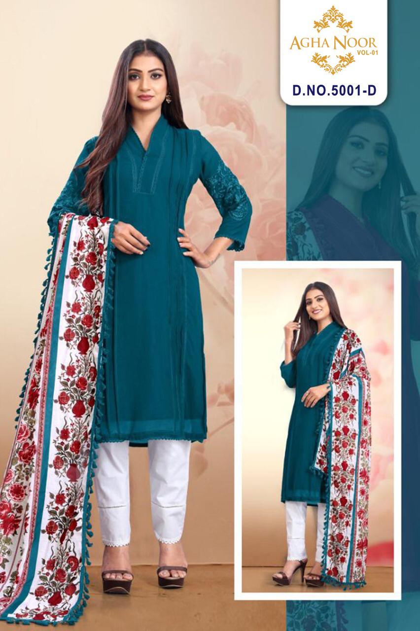 AGHANOOR 5001 D VOL 1 READYMADE TUNIC COLLECTION