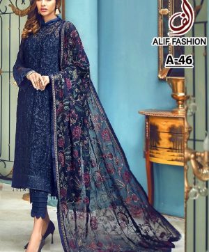 ALIF FASHION A 46 PAKISTANI SALWAR KAMEEZ WHOLESALER