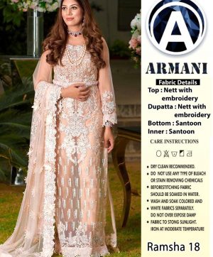 ARMANI RAMSHA 18 PAKISTANI SALWAR KAMEEZ WHOLESALER