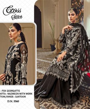 CROSS STITCH 5560 PAKISTANI SALWAR KAMEEZ WHOLESALER