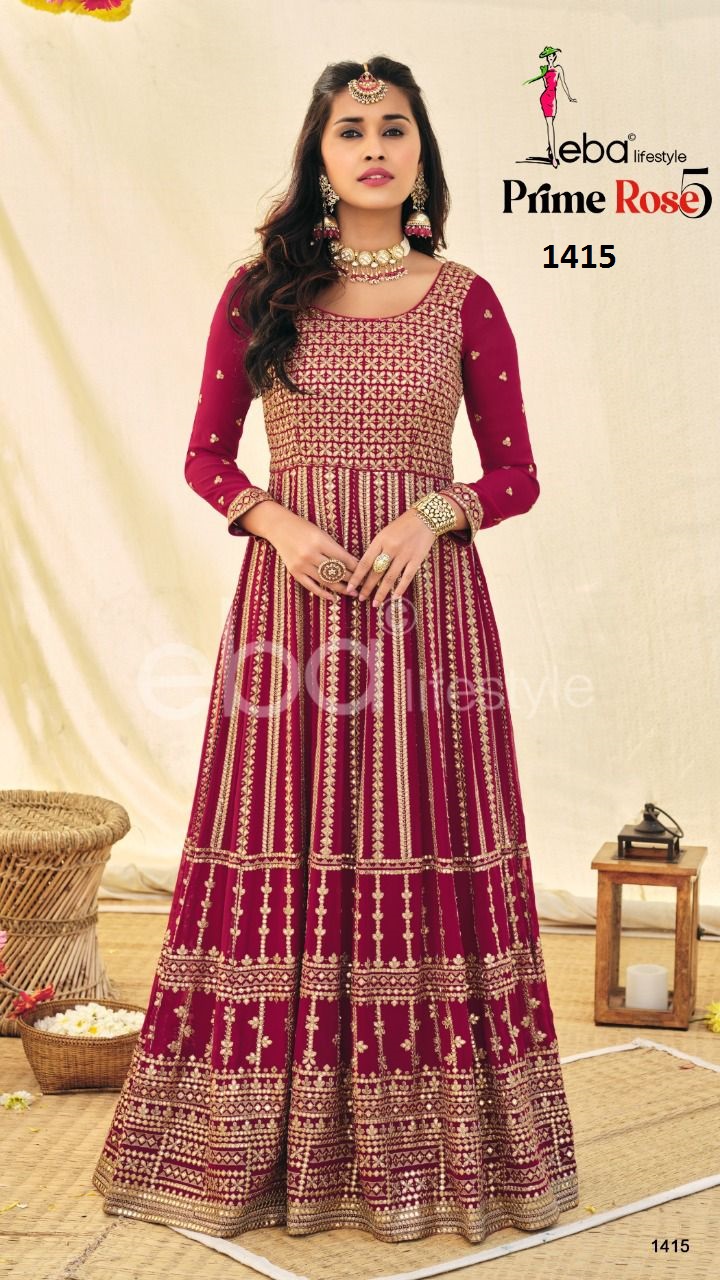 EBA LIFESTYLE 1415 PRIME ROSE READYMADE SALWAR KAMEEZ WHOESALER