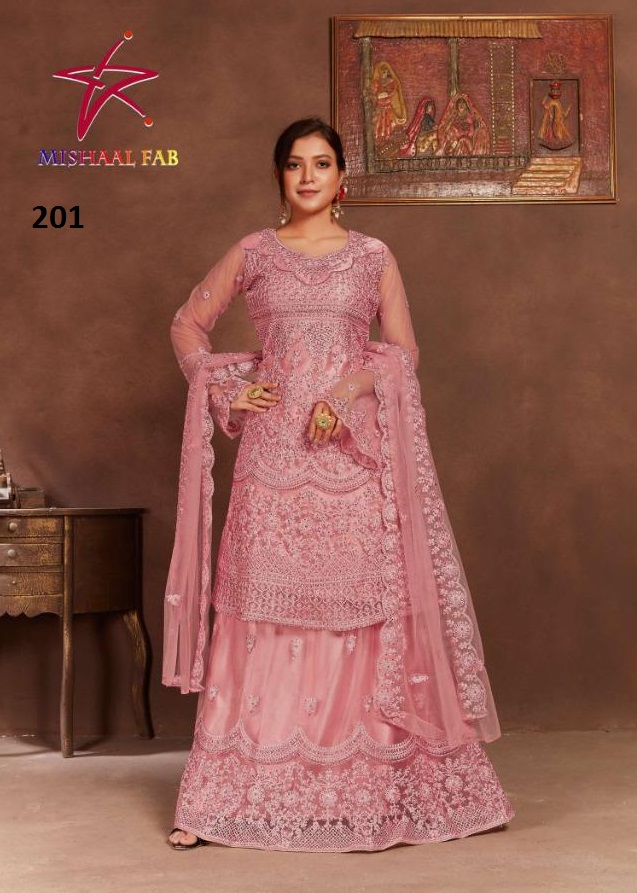 MISHAAL FAB 201 PAKISTANI SALWAR KAMEEZ WHOLESALER