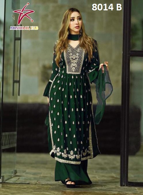 MISHAAL FAB 8014 B PAKISTANI SALWAR KAMEEZ WHOLESALER