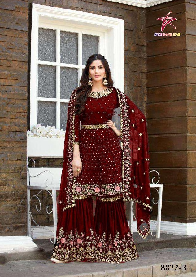 MISHAAL FAB 8022 B PAKISTANI SALWAR KAMEEZ WHOLESALER