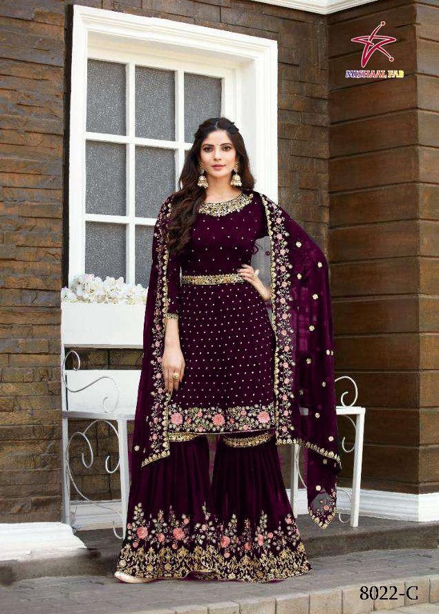 MISHAAL FAB 8022 C PAKISTANI SALWAR KAMEEZ WHOLESALER