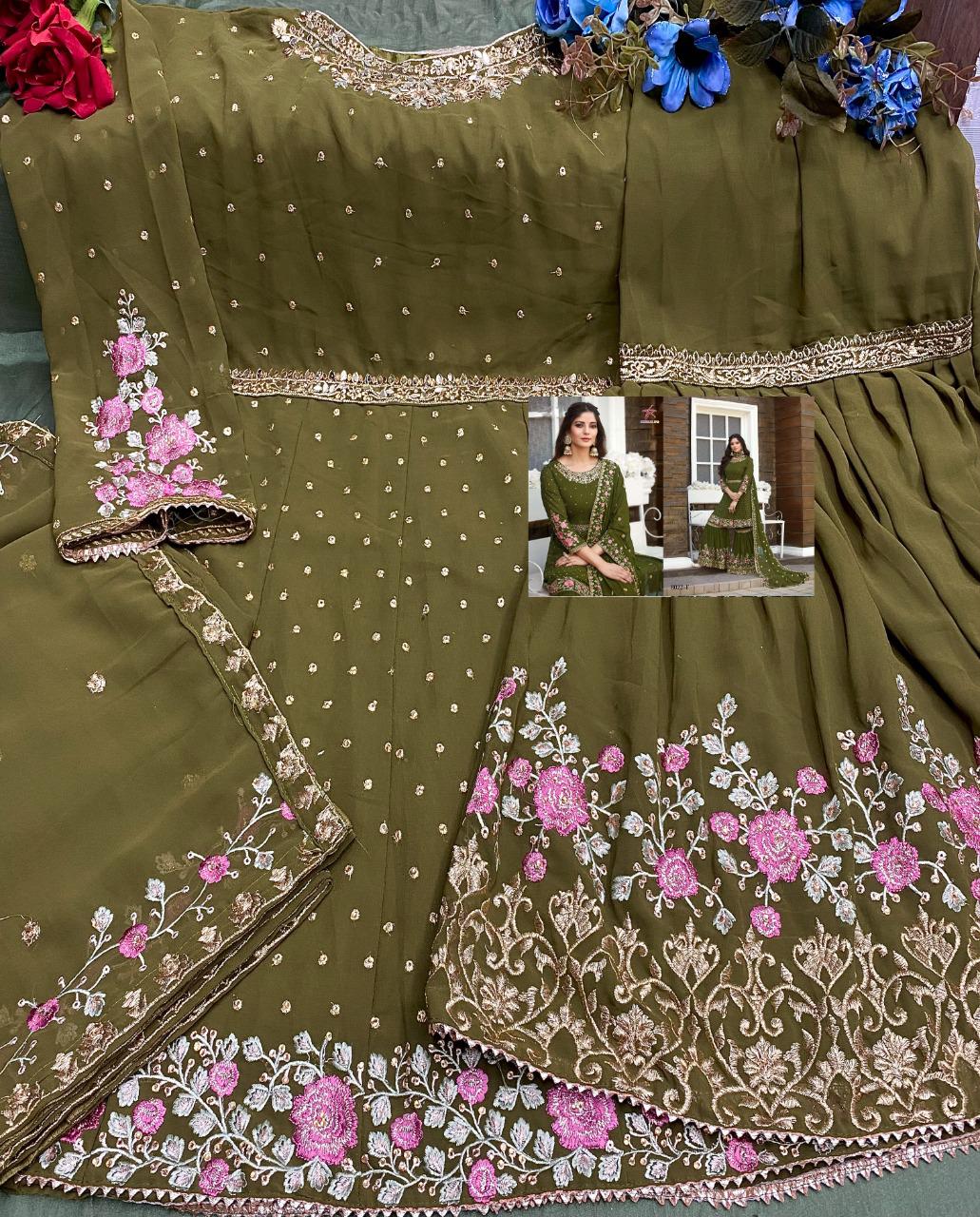 MISHAAL FAB 8022 F PAKISTANI SALWAR KAMEEZ WHOLESALER