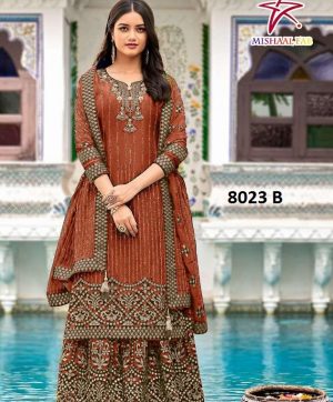 MISHAAL FAB 8023 B SALWAR KAMEEZ WHOLESALER