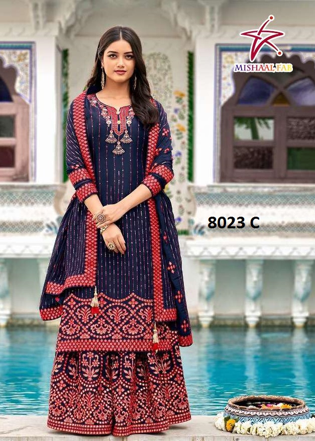 MISHAAL FAB 8023 C SALWAR KAMEEZ WHOLESALER