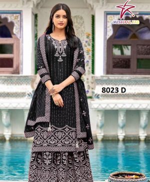 MISHAAL FAB 8023 D SALWAR KAMEEZ WHOLESALER