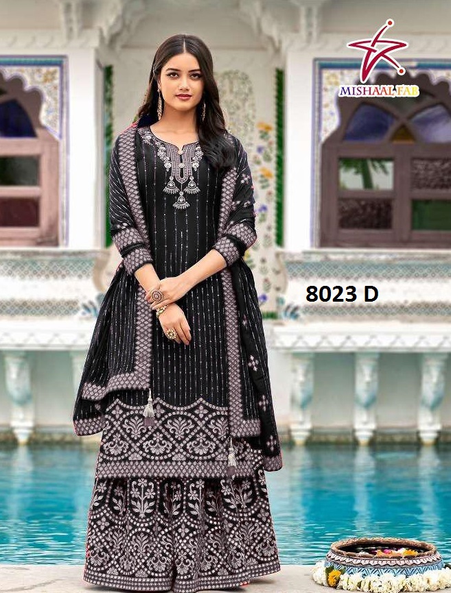 MISHAAL FAB 8023 D SALWAR KAMEEZ WHOLESALER