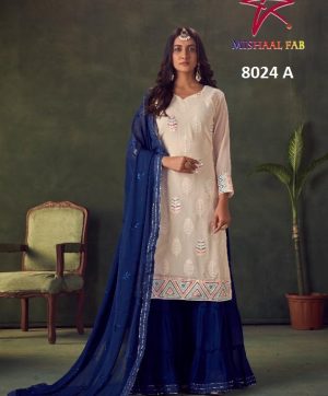 MISHAAL FAB 8024 A PAKISTANI SALWAR KAMEEZ WHOLESALER