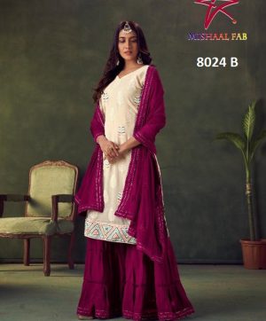 MISHAAL FAB 8024 B PAKISTANI SALWAR KAMEEZ WHOLESALER