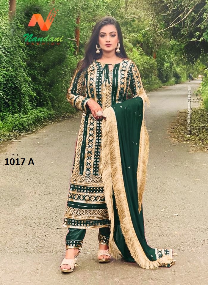 NANDANI FASHION 1017 A PAKISTANI SALWAR KAMEEZ WHOLESALER