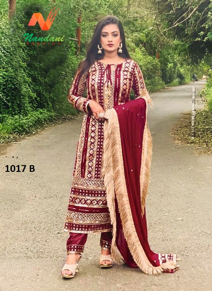 NANDANI FASHION 1017 B PAKISTANI SALWAR KAMEEZ WHOLESALER