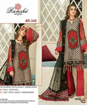 RAMSHA R 340 PAKISTANI SALWAR KAMEEZ WHOLESALER