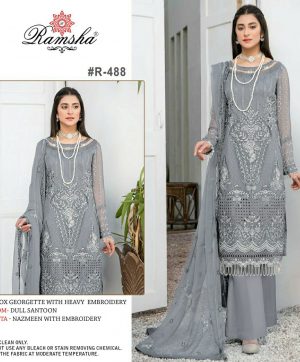 RAMSHA R 488 PAKISTANI SALWAR KAMEEZ WHOLESALER