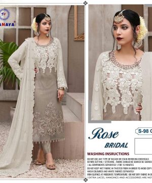 SHANAYA S 98 C ROSE BRIDAL SALWAR KAMEEZ WHOLESALER