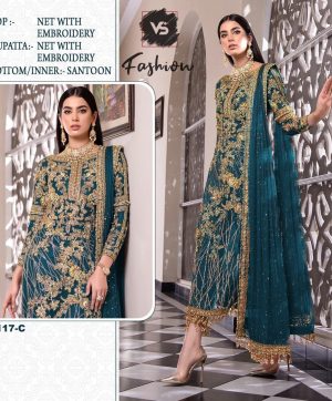 VS FASHION 1117 C PAKISTANI SALWAR KAMEEZ WHOLESALER