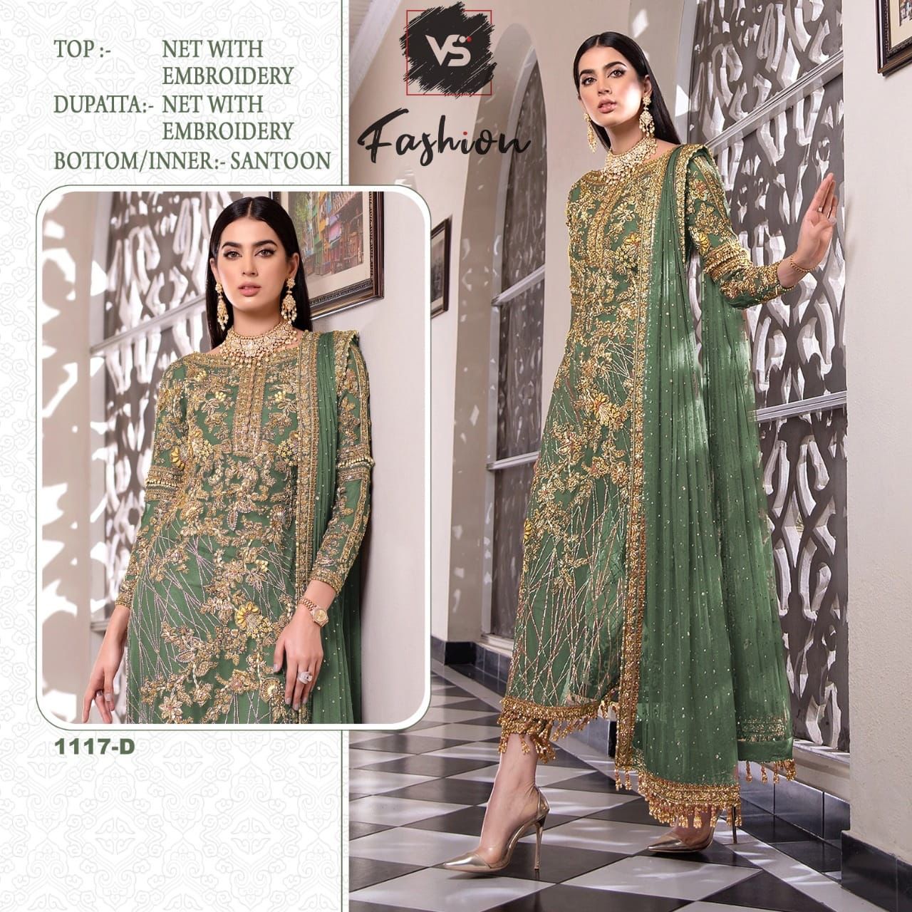 VS FASHION 1117 D PAKISTANI SALWAR KAMEEZ WHOLESALER