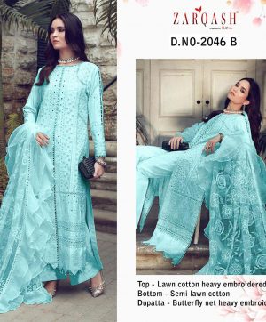 ZARQASH Z 2046 B ROUCHE SALWAR KAMEEZ WHOLESALER