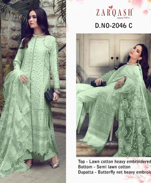 ZARQASH Z 2046 C ROUCHE SALWAR KAMEEZ WHOLESALER