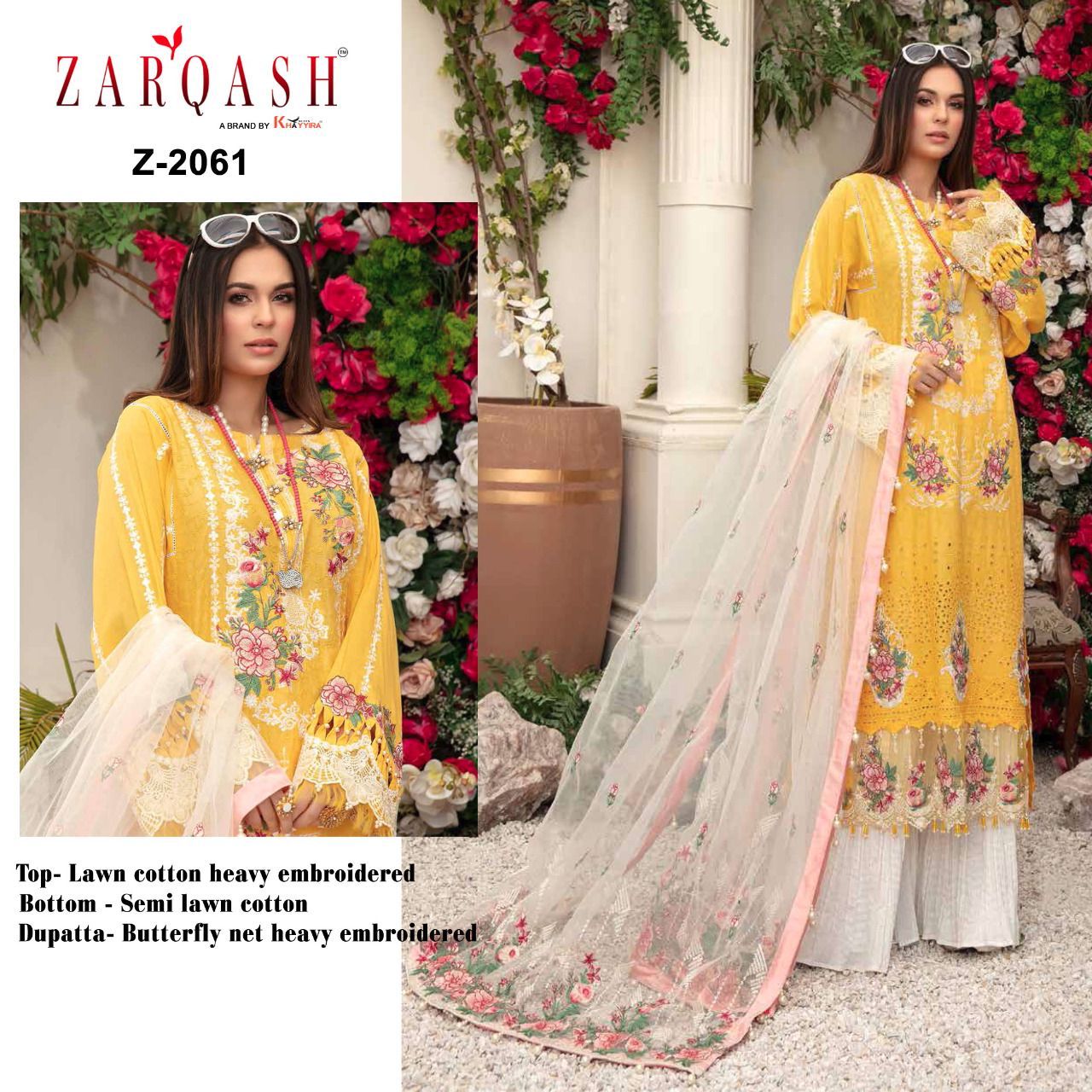 ZARQASH Z 2061 PAKISTANI SALWAR KAMEEZ WHOLESALER