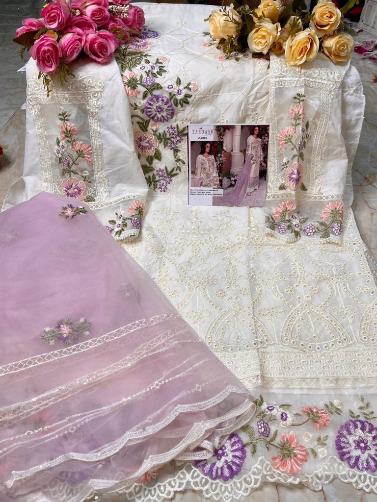 ZARQASH Z 2062 PAKISTANI SALWAR KAMEEZ WHOLESALER