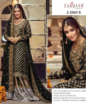 ZARQASH Z 2069 B PAKISTANI SALWAR KAMEEZ WHOLESALER