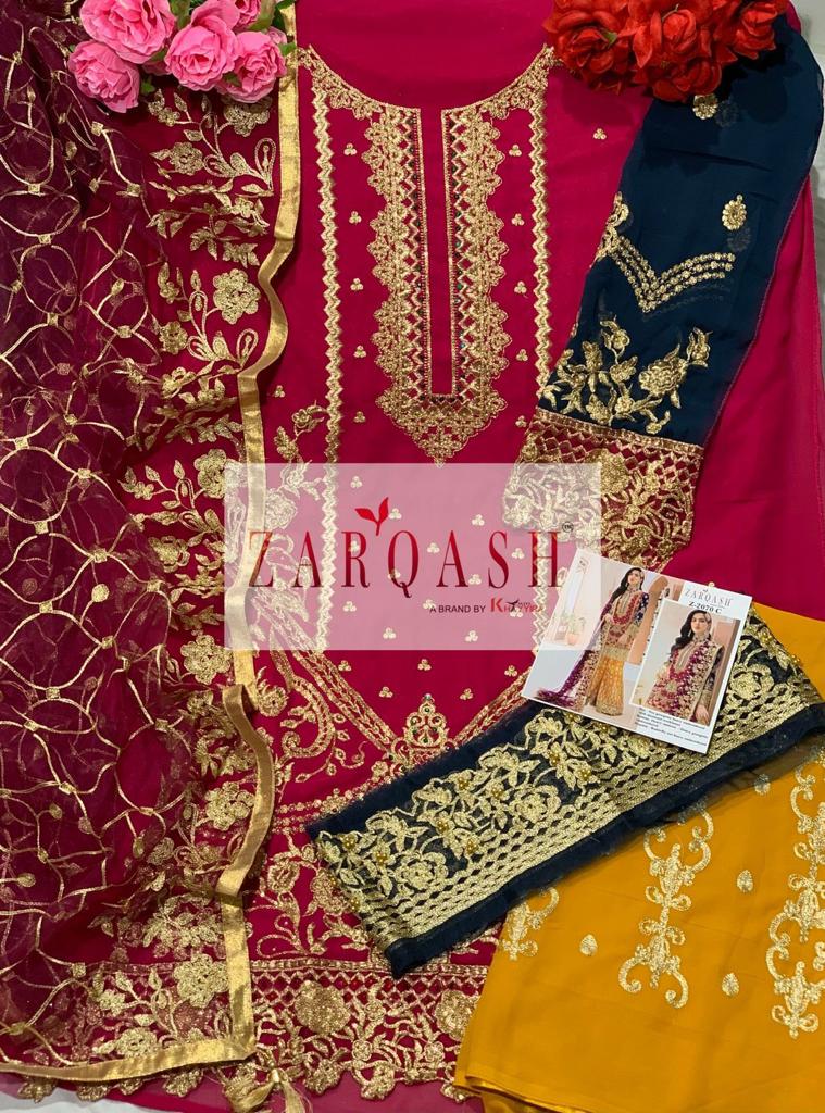 ZARQASH Z 2070 C ADANS HITS SALWAR KAMEEZ WHOLESALER