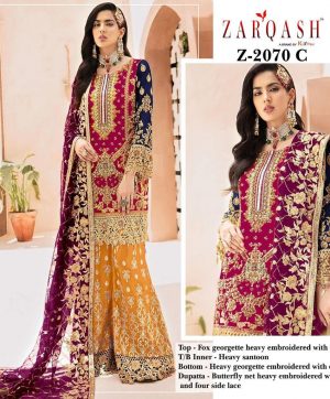 ZARQASH Z 2070 C ADANS HITS SALWAR KAMEEZ WHOLESALER